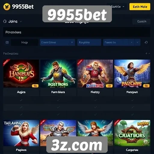Comparativo de jogos disponíveis no 9955bet